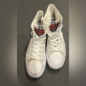 Raad High Tops red roses size 12